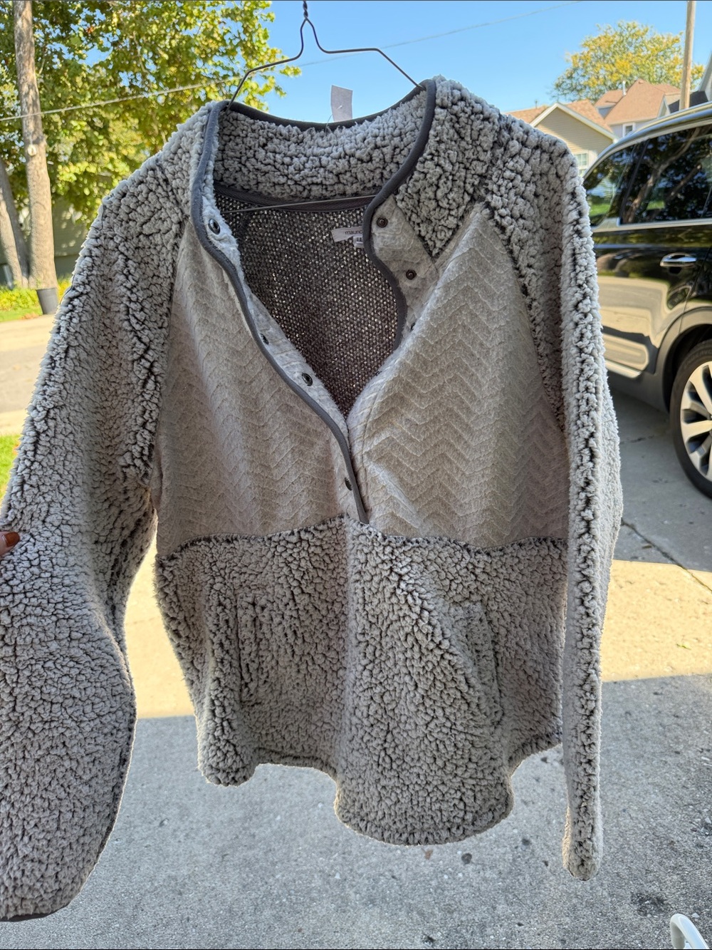 Maurices Gray Sherpa Teddy Jacket